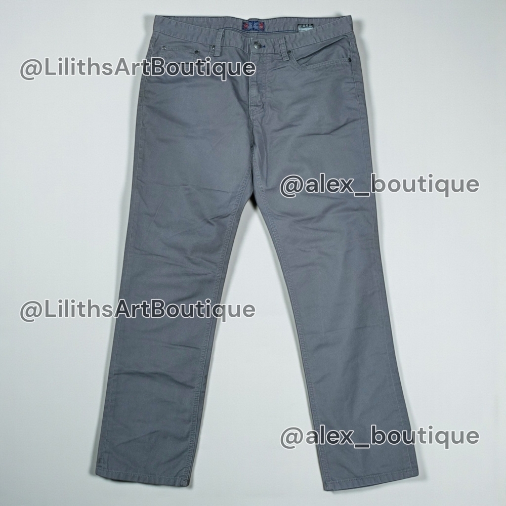 English Laundry Carnaby Gray Straight Fit Chino Pants 36x32 (D013)